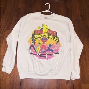 Power Rangers White Sweater